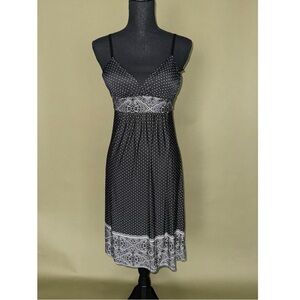 💚 Y2K Polka dot paisley dress by French quarter